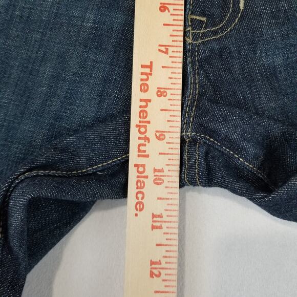 GAP Jeans Womens 10R Blue Curvy Flare Bootcut Stretch Denim Mid Rise 32x33 - Picture 8 of 10